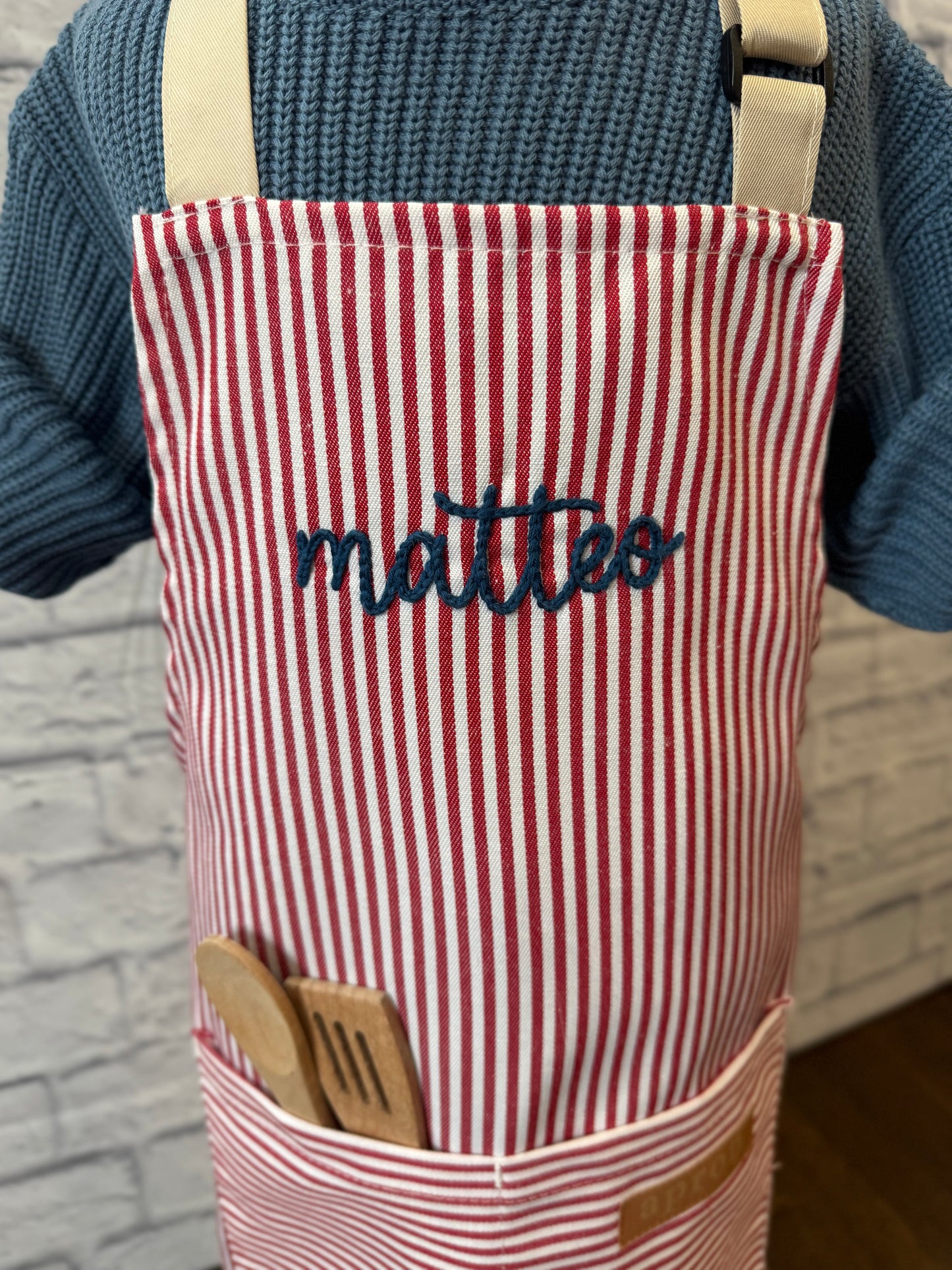Kids Striped Apron