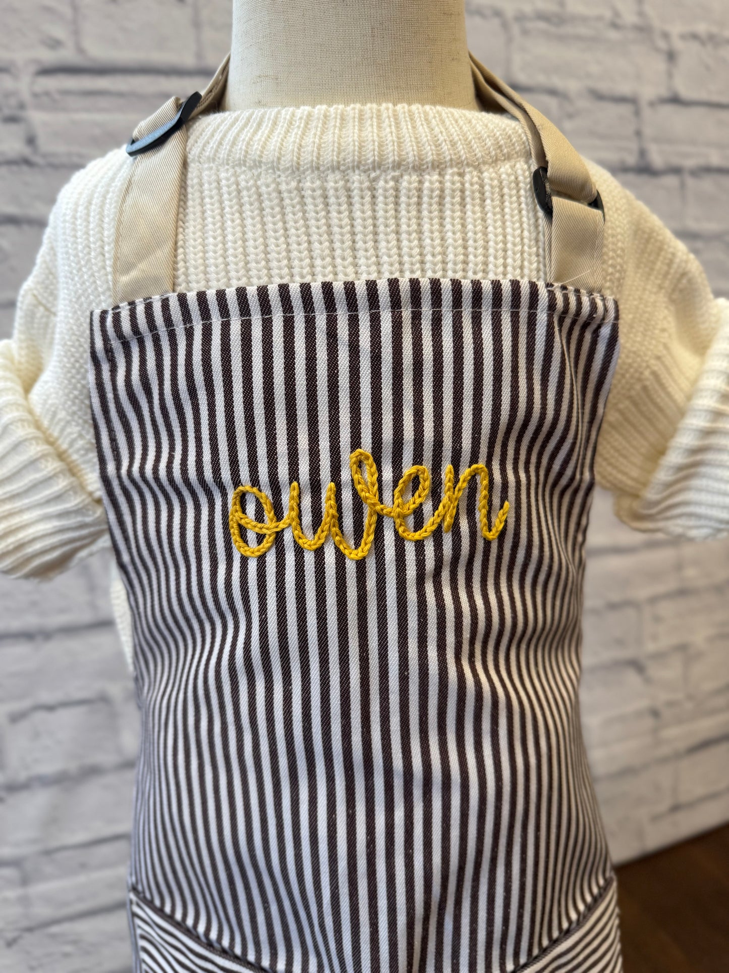 Kids Striped Apron