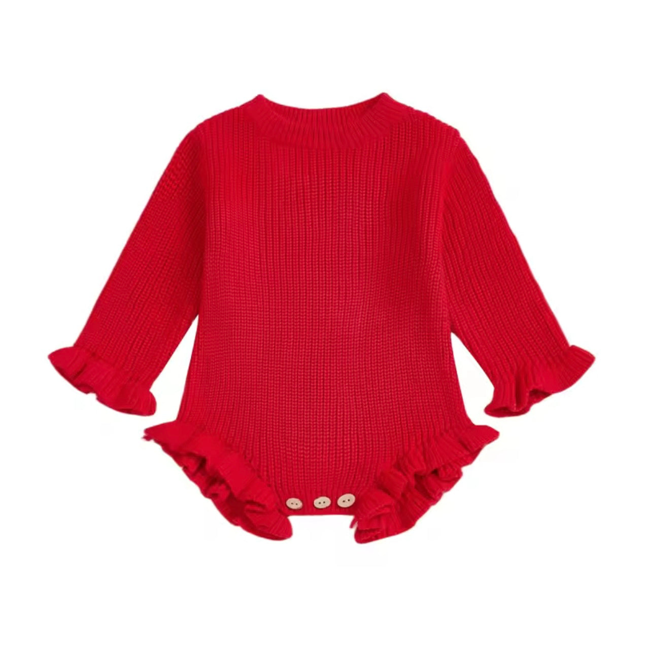 Ruffle Romper Sweater