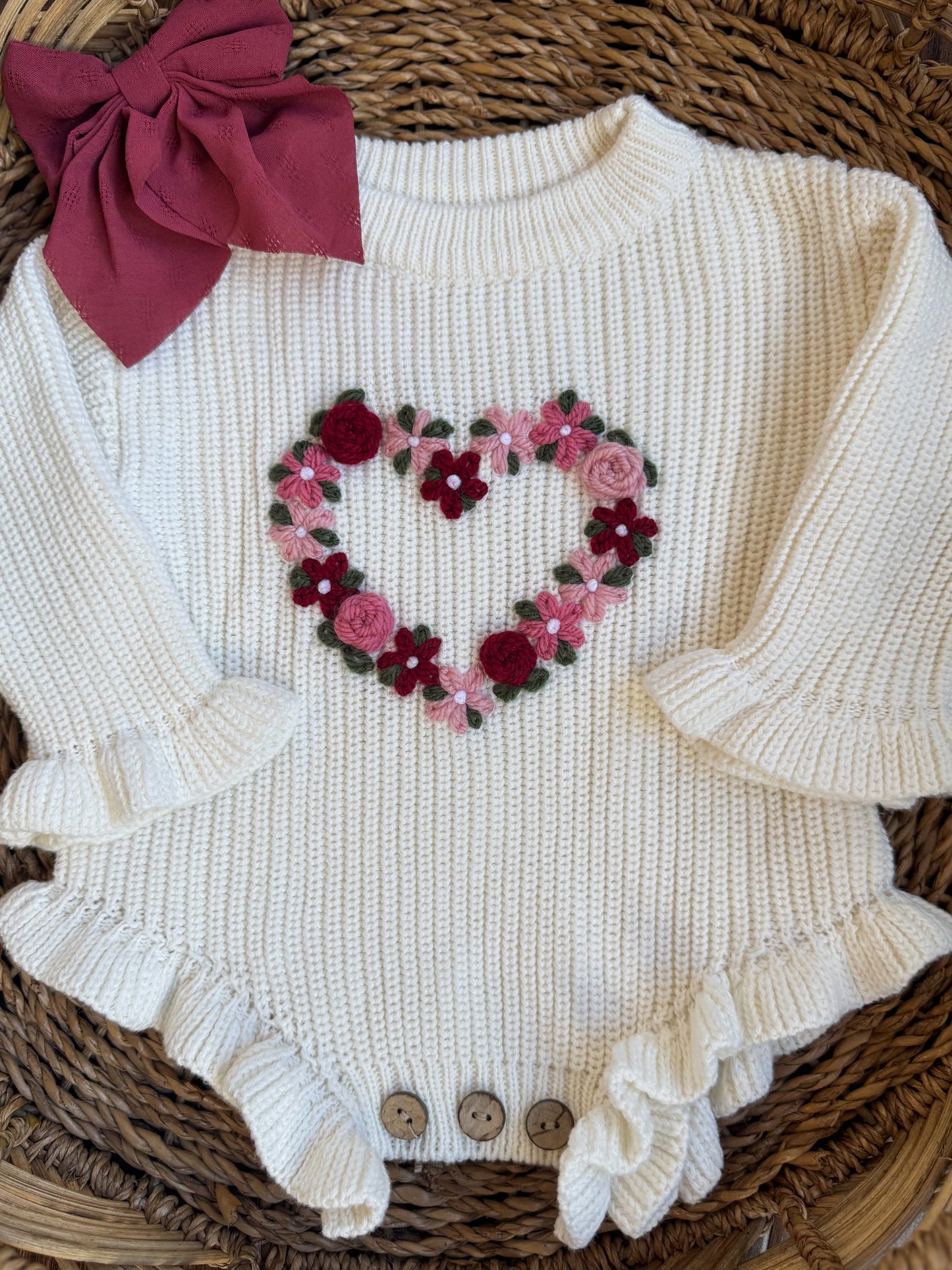 Ruffle Romper Sweater
